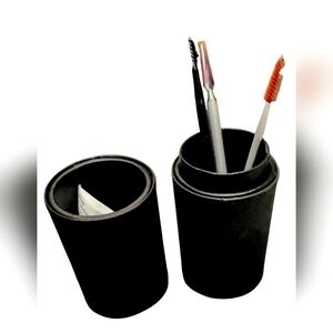 Black Makeup Brush Holder Set